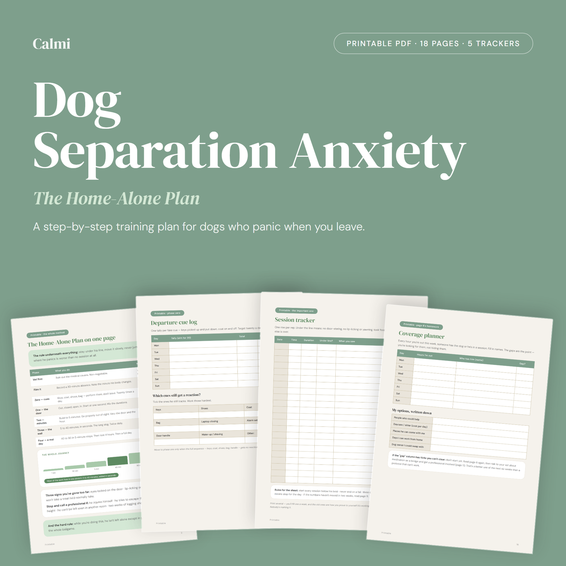Dog Separation Anxiety — The Home-Alone Plan guide cover