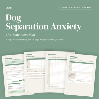 Dog Separation Anxiety — The Home-Alone Plan guide cover